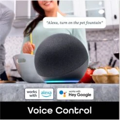 Geeni PetConnect UV Sterilized Circulating Water Smart Dog & Cat Fountain, 2-L -Cozy Paws 811790 PT3. AC SS1800 V1688759858