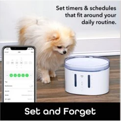 Geeni PetConnect UV Sterilized Circulating Water Smart Dog & Cat Fountain, 2-L -Cozy Paws 811790 PT5. AC SS1800 V1688761211