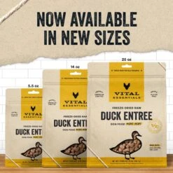Vital Essentials Freeze-Dried Raw Duck Entree Mini Nibs Dog Food -Cozy Paws 820902 PT2. AC SS1800 V1681849207