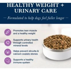 Blue Buffalo Natural Veterinary Diet W+U Weight Management + Urinary Care Dry Dog Food 13 Blue Buffalo Natural Veterinary Diet W+U Weight Management + Urinary Care Dry Dog Food -Cozy Paws 822262 PT2. AC SS1800 V1695494810