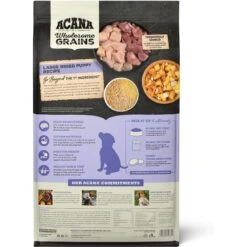 ACANA Wholesome Grains Large Breed Puppy Dry Dog Food, 22.5-lb Bag -Cozy Paws 822710 PT2. AC SS1800 V1682520034
