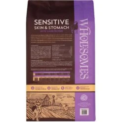 Wholesomes Sensitive Skin & Stomach With Lamb Protein Dry Dog Food, 30-lb Bag & Wholesomes Sensitive Skin & Stomach With Salmon Protein Dry Dog Food, 30-lb Bag -Cozy Paws 823030 PT2. AC SS1800 V1680790166