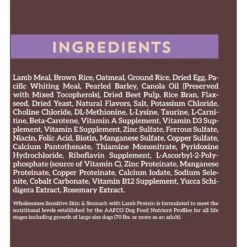 Wholesomes Sensitive Skin & Stomach With Lamb Protein Dry Dog Food, 30-lb Bag & Wholesomes Sensitive Skin & Stomach With Salmon Protein Dry Dog Food, 30-lb Bag -Cozy Paws 823030 PT3. AC SS1800 V1680790165