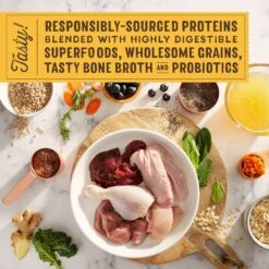 Stella & Chewy's SuperBlends Raw Coated Wholesome Grains Cage-Free Chicken & Duck Recipe With Superfoods Dry Dog Food -Cozy Paws 825846 PT5. AC SS1800 V1683553465