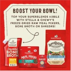 Stella & Chewy's SuperBlends Raw Coated Wholesome Grains Wild-Caught Whitefish & Salmon Recipe With Superfoods Dry Dog Food -Cozy Paws 825878 PT4. AC SS1800 V1683566387