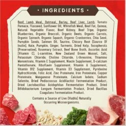 Stella & Chewy's SuperBlends Raw Coated Wholesome Grains Grass-Fed Beef, Beef Liver & Lamb Recipe With Superfoods Dry Dog Food -Cozy Paws 825894 PT7. AC SS1800 V1683560591