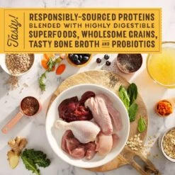 Stella & Chewy's SuperBlends Raw Blend Wholesome Grains Cage-Free Chicken & Duck Recipe With Superfoods Dry Dog Food -Cozy Paws 825942 PT2. AC SS1800 V1683552649