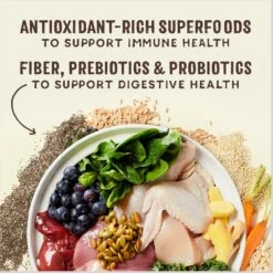 Stella & Chewy's SuperBlends Raw Blend Wholesome Grains Cage-Free Chicken & Duck Recipe With Superfoods Dry Dog Food -Cozy Paws 825942 PT6. AC SS1800 V1683565304