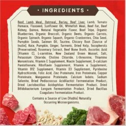 Stella & Chewy's SuperBlends Raw Blend Wholesome Grains Grass-Fed Beef, Beef Liver & Lamb Recipe With Superfoods Dry Dog Food -Cozy Paws 825990 PT7. AC SS1800 V1683566316