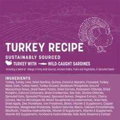 Earth Animal Wisdom Air-Dried Turkey Recipe Premium Natural Dog Food, 8-lb Bag -Cozy Paws 836038 PT3. AC SS1800 V1684334789