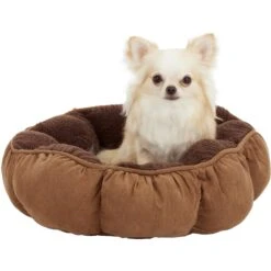 Aspen Pet Round Puffy Bolster Cat & Dog Bed, Color Varies -Cozy Paws 83873 PT4. AC SS1800 V1566315186