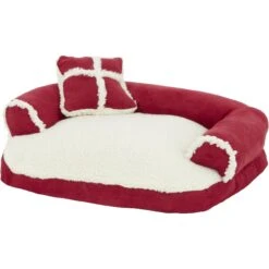 Aspen Pet Bolster Cat & Dog Bed, Color Varies -Cozy Paws 83896 PT2. AC SS1800 V1566315754