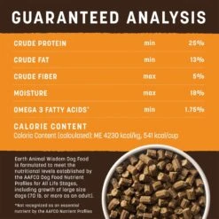 Earth Animal Wisdom Air-Dried Chicken Recipe Premium Natural Dog Food, 2-lb Bag -Cozy Paws 840086 PT4. AC SS1800 V1684336254