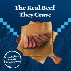 Blue Buffalo Wilderness Trail Toppers Wild Cuts Chunky Beef Bites In Hearty Gravy Grain-Free Dog Food Topper -Cozy Paws 84136 PT2. AC SS1800 V1646792183