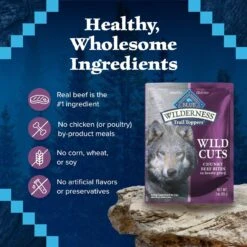 Blue Buffalo Wilderness Trail Toppers Wild Cuts Chunky Beef Bites In Hearty Gravy Grain-Free Dog Food Topper -Cozy Paws 84136 PT5. AC SS1800 V1646791891
