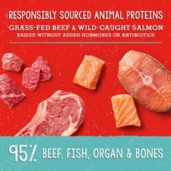 Stella & Chewy's Freeze-Dried Raw Meal Mixers Grain-Free Protein Rich Beef & Salmon Recipe Dog Food -Cozy Paws 842070 PT3. AC SS1800 V1683566347