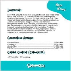 Sprankles Beef Recipe Freeze-Dried Raw Dog Food -Cozy Paws 842854 PT8. AC SS1800 V1694718583