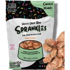 Sprankles Chicken Hearts Grain-Free Freeze-Dried Dog Treats