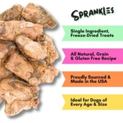 Sprankles Duck Hearts Grain-Free Freeze-Dried Cat & Dog Treat -Cozy Paws 842990 PT1. AC SS1800 V1683816398