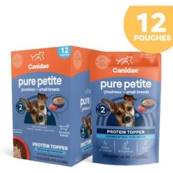 CANIDAE PURE Petite Protein Chunks Of Real Tuna Recipe In Gravy Dog Food Topper, 8.4-oz Box -Cozy Paws 843094 PT1. AC SS1800 V1683040421