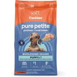CANIDAE Pure Petite Premium Recipe Puppy Chicken & Wholesome Grains Dry Dog Food, 4-lb Bag