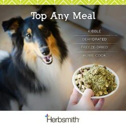 Herbsmith Smiling Dog Kibble Seasoning Freeze-Dried Beef With Potatoes, Carrots, & Celery Dog Food Topper -Cozy Paws 84492 PT5. AC SS1800 V1628800867