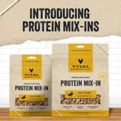 Vital Essentials Protein Mix-In Duck Recipe Mini Nibs Grain-Free Freeze-Dried Raw Dog Food Topper -Cozy Paws 846198 PT2. AC SS1800 V1685991123
