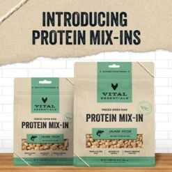 Vital Essentials Protein Mix-In Salmon Recipe Mini Nibs Grain-Free Freeze-Dried Raw Dog Food Topper 10 Vital Essentials Protein Mix-In Salmon Recipe Mini Nibs Grain-Free Freeze-Dried Raw Dog Food Topper -Cozy Paws 846246 PT2. AC SS1800 V1685991174