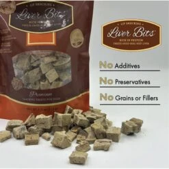 Liver Bits Freeze-Dried Raw Dog Treats, 4-oz Bag -Cozy Paws 84726 PT4. AC SS1800 V1687360457