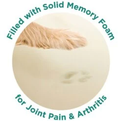 Friends Forever Serena Calming Oval Cuddler Bolster With Memory Foam Dog & Cat Bed -Cozy Paws 851518 PT3. AC SS1800 V1683834927