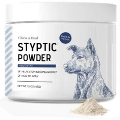 Chew + Heal Styptic Powder Dog Treatment, 1.5-oz