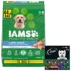 Iams Proactive Health Large Breed With Real Chicken Adult Dry Dog Food & Cesar Poultry Variety Pack With Real Chicken, Turkey & Duck Grain-Free Small Breed Adult Wet Dog Food Trays -Cozy Paws 854590 MAIN. AC SS1800 V1683810407