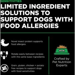 Go! Solutions Sensitivities Limited Ingredient Grain-Free Insect Recipe Dry Dog Food 12 Go! Solutions Sensitivities Limited Ingredient Grain-Free Insect Recipe Dry Dog Food -Cozy Paws 855886 PT1. AC SS1800 V1684334076