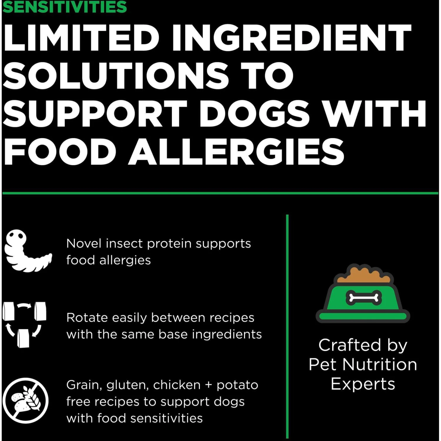 Go! Solutions Sensitivities Limited Ingredient Grain-Free Insect Recipe Dry Dog Food 4 Go! Solutions Sensitivities Limited Ingredient Grain-Free Insect Recipe Dry Dog Food - Image 2