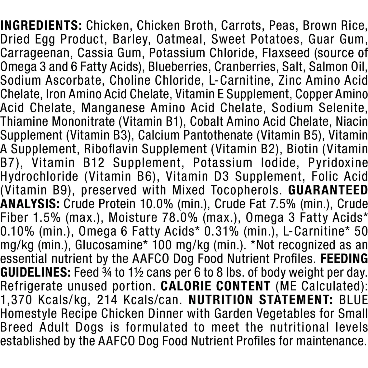 Blue Buffalo Homestyle Recipe Small Breed Chicken Dinner Canned Dog Food 5 Blue Buffalo Homestyle Recipe Small Breed Chicken Dinner Canned Dog Food - Image 3