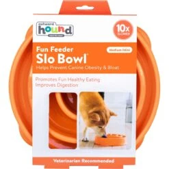 Outward Hound Fun Feeder Interactive Dog Bowl, Orange -Cozy Paws 85929 PT6. AC SS1800 V1694287305