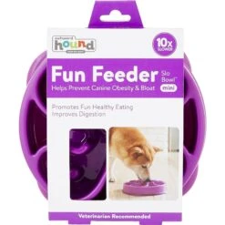 Outward Hound Fun Feeder Interactive Dog Bowl, Purple -Cozy Paws 85933 PT7. AC SS1800 V1544629135
