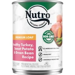 Nutro Premium Loaf Turkey, Sweet Potato & Green Bean Grain-Free Adult Canned Wet Dog Food