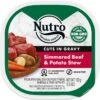 Nutro Grain-Free Simmered Beef & Potato Stew Cuts In Gravy Adult Wet Dog Food Trays -Cozy Paws 86740 MAIN. AC SS1800 V1691418451
