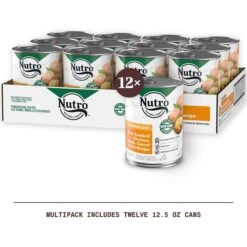 Nutro Grain-Free Premium Loaf Slow Cooked Chicken, Potato, Carrot & Pea Recipe Grain-Free Canned Adult Wet Dog Food -Cozy Paws 86747 PT2. AC SS1800 V1691416965