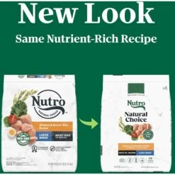 Nutro Natural Choice Large Breed Adult Chicken & Brown Rice Recipe Dry Dog Food -Cozy Paws 86832 PT1. AC SS1800 V1691418454