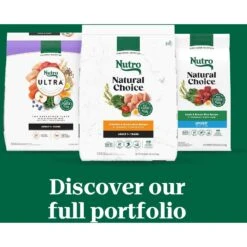 Nutro Natural Choice Large Breed Senior Chicken & Brown Rice Recipe Dry Dog Food -Cozy Paws 86833 PT8. AC SS1800 V1611182171