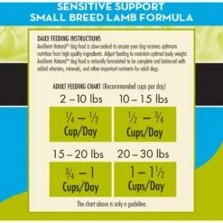 AvoDerm Advanced Sensitive Support Lamb Formula Grain-Free Small Breed Adult Dry Dog Food -Cozy Paws 86931 PT6. AC SS1800 V1604962303