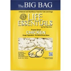 Life Essentials Freeze-Dried Chicken Cat & Dog Treats, 16-oz Bag