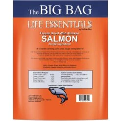 Life Essentials Freeze-Dried Salmon Cat & Dog Treats, 16-oz Bag -Cozy Paws 872782 PT1. AC SS1800 V1687375873