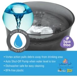 Pioneer Pet Vortex Elevated Drinking Dog Fountain, Gray, Medium -Cozy Paws 873118 PT5. AC SS1800 V1686332015