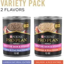 Purina Pro Plan Adult Sensitive Skin & Stomach Salmon & Lamb Wet Dog Food, 13-oz Can, Case Of 12 -Cozy Paws 877742 PT1. AC SS1800 V1686068166