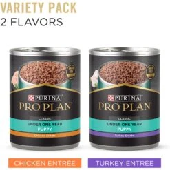 Purina Pro Plan Development Variety Pack Puppy Grain-Free Chicken Entree & Turkey Entree Wet Dog Food, 13-oz Can, Case Of 12 -Cozy Paws 877758 PT1. AC SS1800 V1686068164