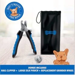 Ruff 'N Ruffus Upgraded Rechargeable Dog Nail Grinder Kit, Blue -Cozy Paws 878374 PT7. AC SS1800 V1688073646
