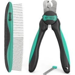 Ruff 'N Ruffus 3-Piece Essential Grooming Kit For Dogs & Cats, Aqua